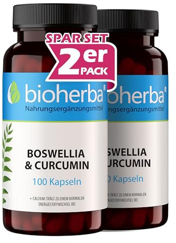 Weihrauchkapseln (Boswellia) plus Curcumin und Calcium – 200 Stück von BIOHERBA PZN 19641960