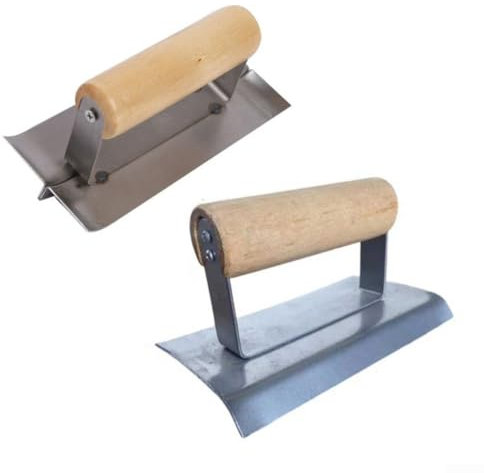Effortless Concrete Cutting with 90 Degree Stainless Steel Corner Trowel Designed for Professionals (Type A)