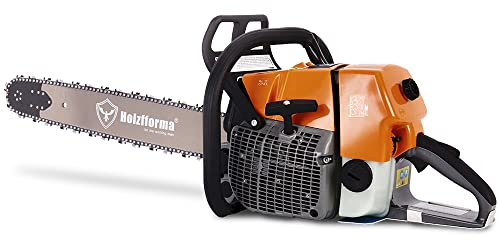 Holzfforma G660 - Motosega a benzina professionale da 92 cc con lama e catena - Motosega a 2 tempi per lavori forestali e di abbattimento alberi, compatibile con Stihl 066