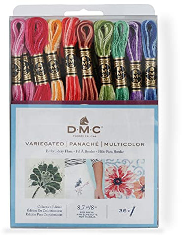 DMC F25PK36 buntes Stickgarn, sortiert, 36 Stück
