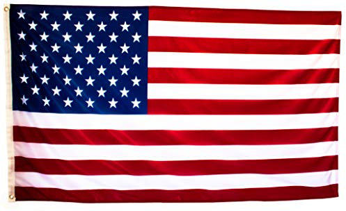 esvendio Bandera de Estados Unidos Grande de Tela Fuerte, Bandera Americana Exterior 150x90 cm Ideal para Decoración