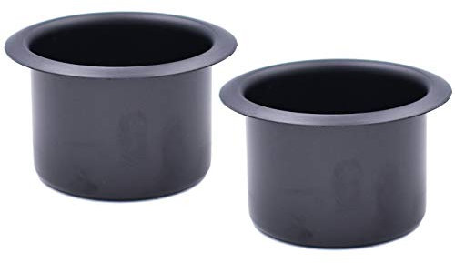 2 x Metall-Sofa-Griffe, Getränkehalter, Ersatz-Getränkedosenhalter für Sofa, Boot, Wohnmobil, Couch, Auto, LKW, Pokertisch, schwarz