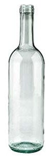 BOTTIGLIA IN VETRO TIPO BORDOLESE ECOVA 750 ml - colore mezzo bianco