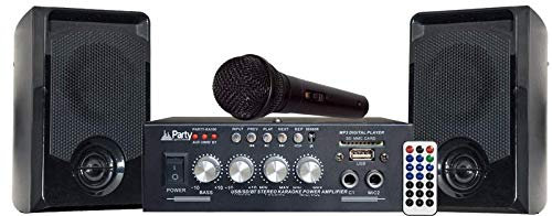 PARTY PARTY-KA100 Karaoke Set 2x50W MIT USB SD Bluetooth Surround Sound TV Stereo Event Musik BESCHALLUNGSANLAGE Lautsprecher