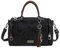BUKESIYI Damen Tasche Umhängetasche Handtasche Frauen Klein Schultertasche Weekender Lack PU Leder DE77152 Schwarz