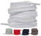 LaceHype 2 Paar Premium Schnürsenkel flach [10 mm breit ] LC1 reißfest Schuhbänder Ersatz Shoelaces aus Polyester für Sneaker, Sportschuhe, Laufschuhe, Turnschuhe (Weiß, 130)