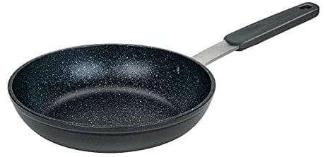 Masterpan Non Stick Frying Pan 24cm | Induction Frying Pan | Non Toxic Cookware | Camping Frying Pan | Healthy Ceramic Frying Pan | Perfect as Egg Pan or Omelette Pan | Deep Frying Pan for All Hobs