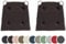 sleepling 2er Set Stuhlkissen, Sitzkissen für Indoor und Outdoor, mit Klettverschluss, 100% Baumwolle, Made in EU, Maße: 42 (vorne) 35 (hinten) x 40 x 5 cm, Kastanie