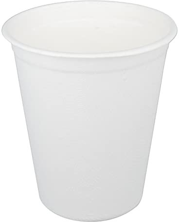 wisefood Zuckerrohr Kaffeebecher - 50 Stück Coffee To Go Becher 200ml - Einmal Coffee To Go Becher weiß - Biologisch abbaubare Einwegbecher ohne PLA/PE aus Bagasse (50, 200ml)