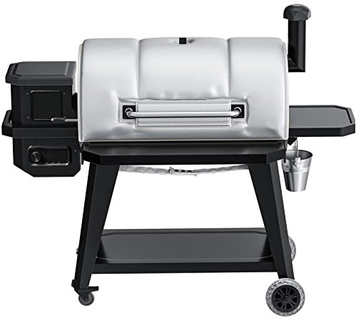 Grill Wärmeisolierte Decke für Pit Boss Pro V3 1150 Pelletgrill passend für Pit Boss Pro Serie 1600 PB1150PS2 PB1150PS3 PB1150G PB1100SP Holzpelletgrill Smoker Isolierdecke für Winterkochen