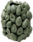 Kare Design Vase Avocados, Grün, Handbemalt, Unikat, Vase Groß, Dekorationsvase, Tischvase, Blumenvase fürs Wohnzimer, für Regale, Accessoire, 31x24x24 cm (H/B/T)