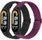 BTTNG Elastische Nylon Armband Nur Kompatibel mit Xiaomi Smart Band 9/Xiaomi Smart Band 8, Verstellbare Dehnbare Armbänder Sport Ersatz Armband für Xiaomi Mi Band 8/Mi Band 9 Herren Damen (2 Stück)