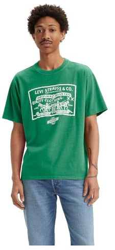 Levi's Men's Vintage Fit Graphic Tee T-Shirt, 2 Horse Pull Gd Shad, S