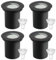 Goodia Bodenstrahler Innen Schwenkbar GU10 (Wechselbar) 3W IP67 LED Bodenstrahler Aussen 230v, Bodenleuchten Außen/Bodenlampe außen Mattierten Ersatzlinsen Bis zu 1000 kg Belastbar Warmweiß 230V