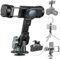 CAMOLO Metal Phone Holder,Phone Tripod Mount,Smartphone Holder Adapter Stand with 4 Cold Shoes,1/4-20 Screw,Arca Swiss,360° Rotating for iPhone,Samsung,Huawei,Vlog,Video Live Streaming