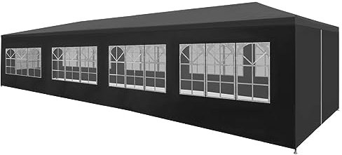 NITCA Party Tent,Pop Up Gazebo,Outdoor Shelter,Gazebo Outdoor, Heavy Duty Waterproof Marquee Canopy,perfect for Parties, Birthday, Wedding, Picnics, Carport, anthracite 3 x 12 m