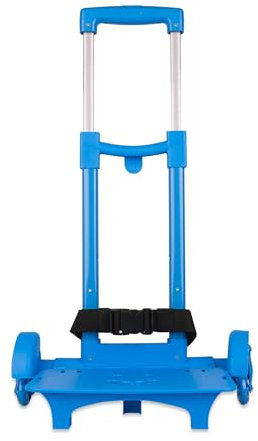 Colourbook Trolley - Carrello Porta Zaino Scuola Pieghevole (Azzurro)
