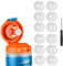 Dosierventile kompatibel mit Gatorade Wasserflasche – 12 Stück Silikon-Ventil und Kunststoffeinsatz mit Schraubendreher, Ersatzzubehör für Gatorade Gx Wasserflasche Gatorade 907.2 g Flasche