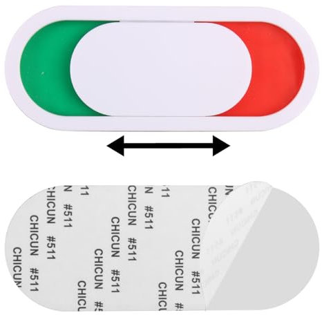 Privacy Sign, Vacant Occupied Wordless Adhesive Version Slider Door Please Knock Door Indicator Sign For Office Conference Restroom Hotles Hospital Busy Light (White)
