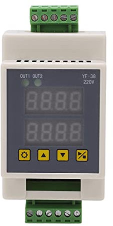 Mavaol LCD-Timer-Controller, Einstellbarer Verzögerungstimer, High/Low-Trigger, NPN/PNP-Sensoreingang, kompaktes Design, für Automatisierungsprojekte