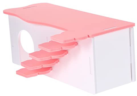 Abaodam Hamster House with Ladder Platform Cozy Hideout for Small Pets for Hamsters and Guinea Pigs Fun Multi Purpose for Entertainment and Rest Durable and Wear Resistant Design