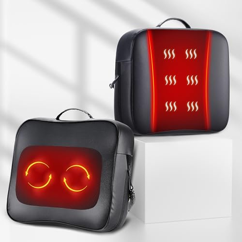 Nackenmassagegerät mit Wärme, Shiatsu Massagegerät 3D Knet Rückenmassagegerät