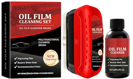 Automotive Oil Film Cleaning Brush | Universal Portable Polishing Panel - Car Window Film Kit | for Car Interior Exterior PP Skin SUV and Vehicle