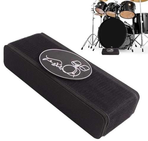 Kick-Block für Trommeln – Bassdrum Anti-Rutsch-Stabilisator, 25 x 9,6 x 5 cm, EVA- -Trommelmatte, Kriechschutz, Drum-Stopper, rutschfestes Übungs- und Live-Performance-Zubehör