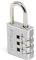 Master Lock 7630EURD Cadenas à Combinaison Programmable en Aluminium, gris, 3 x 6,5 x 1,3 cm