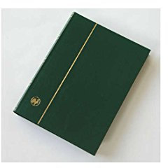 Goldhahn 60 weiße Seiten grün Einsteckbuch Einsteckalbum Briefmarkenalbum wattierter Einband