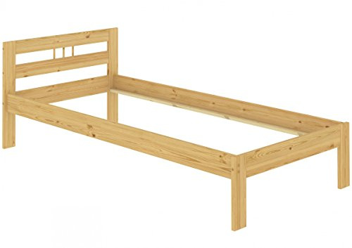 Erst-Holz®Einzelbett Kinderbett Holz-Bettgestell Kiefer 90 x 190 nur Bettrahmen