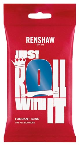 Renshaw Atlantic Blue Ready to Roll Fondant Icing, 1 kg (Pack of 1)