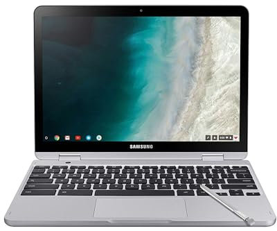 Samsung Chromebook Plus V2, 2-in-1, 4GB RAM, 32GB eMMC, 13MP Camera, Chrome OS, 12.2, 16:10 Aspect Ratio, Light Titan (XE520QAB-K01US)