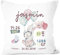 SpecialMe® personalisierbares Kissen zur Geburt mit Hase, Geburtskissen, Namenskissen Geschenk Geburt Baby Mädchen Wunschname, Kissen-Bezug ohne Füllung weiß Unisize