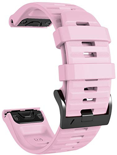 Shieranlee Fenix 5 Sportuhr Armband - Silikon Sportarmband Uhr Armband Ersatzarmband mit Werkzeug für Garmin Fenix 5/Fenix 5 Plus/Fenix 6/Fenix 6 Pro/Fenix 7/Fenix 7 Solar/Fenix 7 Sapphire Solar