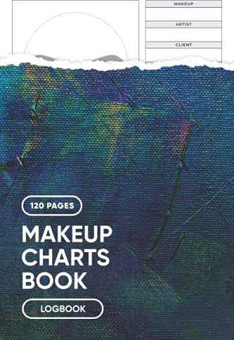 Makeup Charts Book: Blank Makeup Face Chart Worksheets for Makeup Lovers to Organize and Plan their Designs, Face with Opened Eyes Sheet - Perfect for ... Students & Makeup Artists - 6” x 9” 120 Pages