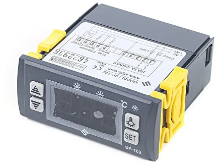 SHZICMY Regulador de temperatura digital SF-102, regulador de temperatura, termostato, LCD, digital, refrigerador, termostato para frigorífico, frigorífico, 220 V