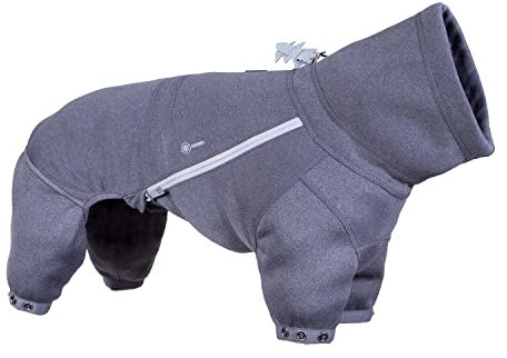 Hurtta Midlayer Overall, Hundemantel, BlackBerry-Schwarz, 65M