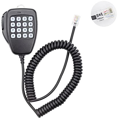 Vineyuan DTMF Microfono manuale retroilluminato remoto a 8 pin per ICOM HM-118TN IC-V8000 IC-F1721 IC-2100 IC-2200H IC-208H IC706MKII Radio