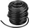 Lwuey Manguera de Riego Por Goteo, Tubería Polietileno Filtro Tratamiento Presión PVC 4mm Set Inicio Tubo Subterráneo Hileras Plantas Eficaz Ahorra Agua Agricultura Jardines Particulares Negra(50m)