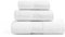 Sweet Needle - Serviette de Bain Qualité Hôtelière Premium, Blanc - 100% Coton - 600 g/m² - 1 Serviette de Bain, 1 Serviette à Main & 1 Gant de Toilette, Très Absorbante pour Salle de Bain