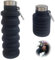 BRITECO Collapsible Water Bottle | BPA-Free, Foldable 500ml Silicone Water Bottle | Perfect for Travel, Hiking, Gym, and Outdoor Activities | Lightweight, Reusable, and Leak-Proof Design