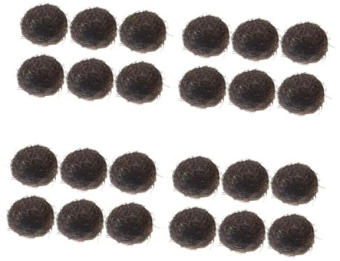 PRETYZOOM 4 Ensembles Nid D'oiseau Simulé Décoration De Pâques Décoration Pâques Oiseau Décoratif Oiseau De Style Campagnard Maquette Bois Nid D'oiseau en Rotin Nid en Rotin 6 Pièces * 4