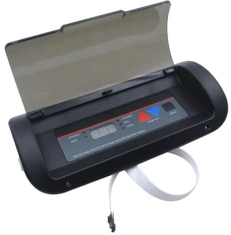 Fonowx Heater Bezel Keypad Bedienfeld Poolheizer Steuerung Tastenfeld Membranschalter Beständig Pp Material für Zubehör Steuerung Outdoor