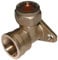 15MM OD X 1/2 WALLPLATE ELBOW - Wall Plate (Brass compression fittings, metric)