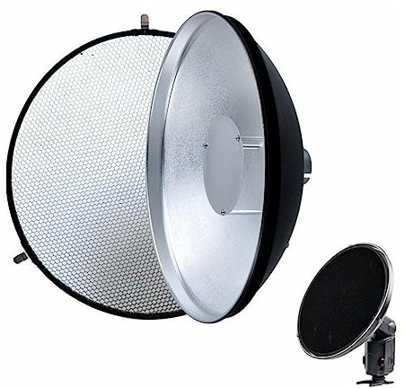 Godox AD360 Witstro AD-S3 Réflecteur de Vaisselle de beauté avec Honeycomb pour AD180 / 360 Noir