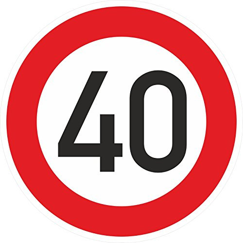 Zulässige Höchstgeschwindigkeit 40 km/h Aufkleber 60 cm STVO Zeichen 274-51