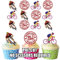 AK Giftshop Father's Day Cycling Cake Decorations - Edible Stand-up Cup Cake Toppers (pack of 12)
