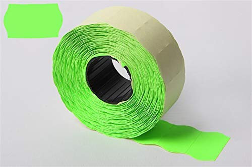 Haftetiketten für Handauszeichner 26 x 16mm fluor grün (39.600 Preisetiketten)