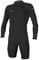 O'Neill Mens Hammer 2mm Long Sleeve Chest Zip Shorty Wetsuit - Black - Easy Stretch Breathable - Double super seal neck - Wetsuit Size - XL